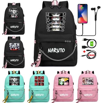 Mochila de Anime para adolescentes, bolso escolar Unisex para niño y niña, mochila para ordenador portátil con estampado de dibujos animados, mochila para volver a la escuela