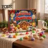 Squeeze Dumplings Toys for Christmas Countdown Advent Calendar with 24Pcs Dumplings, Soft Sensory Fidget Holiday Gift 24 Surprise Boxes