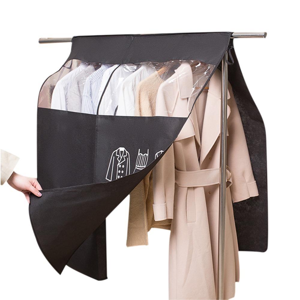 Non-woven Clothes Dust Cover Black 35.43*43.31in Wardrobe Dust Cover Non Woven Fabric Clothes Cover Full Enclosure Dust Cover светло-серый