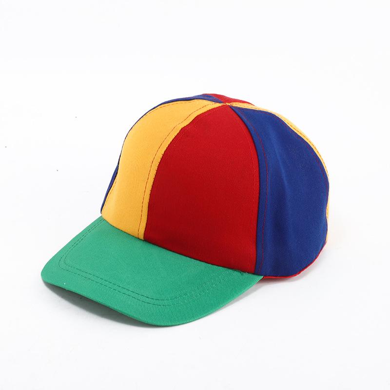 Detachable Color-block Bamboo Dragonfly Baseball Cap with Deep Crown for Parent-child Outings