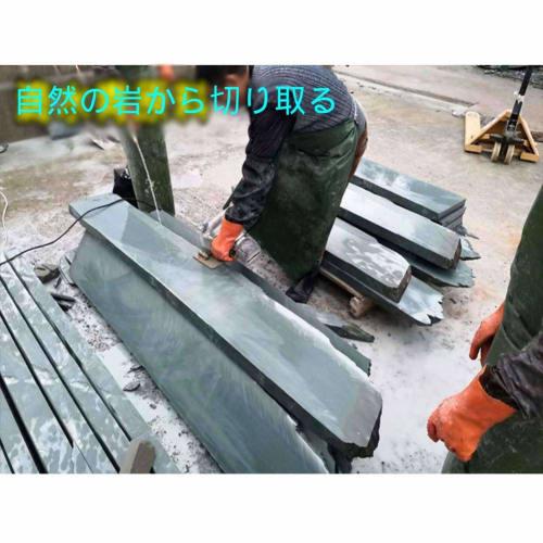 Bilaida Natural Medium Blue Whetstone (Medium Whetstone) + Medium Blue Rock Whetstone (Rough Whetstone) - Two Pieces, Perfect for Sharpening Knives At