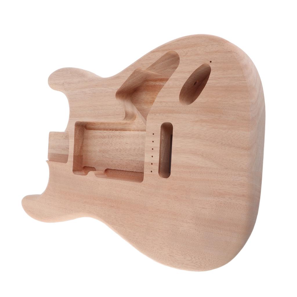 Unfinished Electric Guitar Barrel Mahogany DIY Professional Electric Guitar Body Replacement Blank GSB09