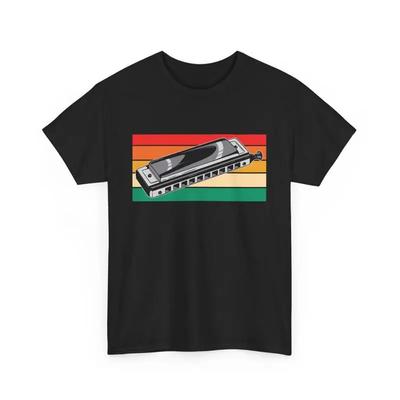 Harmonica Player Musician Instruunisextalist T Shirt