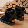 New leather snow boots women's fur integrated fleece thickened non-slip cotton shoes outdoor women's shoes
