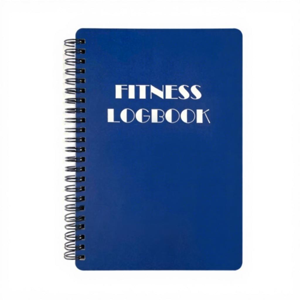 Henry Ciano Fitness Training Budget Planner Loose Leaf Notebook Fabric Cover Folded Leaflet Binding 25 Sheets Gift for Sports