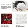 Gothic Vampire 2D Flat Pattern Flannel Blanket High Quality All Seasons Warmth and Comfort Perfect for Christmas Gifts.
