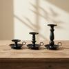 With Handle Candlestick Holder Anti-slip Desktop Candlestick Adornment Elegant Candle Holder