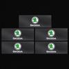 2/5/10Pcs Car Logo Sticker Central Control Decals Car Accessories For Skoda Octavia Superb Rapid Kodiaq Karoq Fabia Kamiq Roomster Citigo