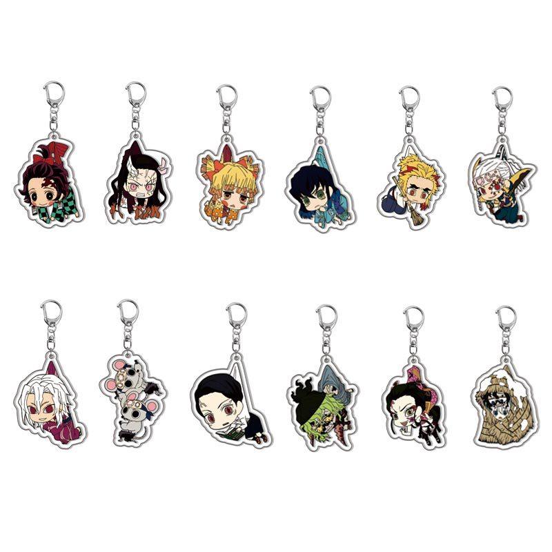 

Demon Slayer The Flower Street Chapter акриловый брелок для ключей сумка подвеска брелок для ключей манга коллекционные предметы японская анимация сувенирный брелок