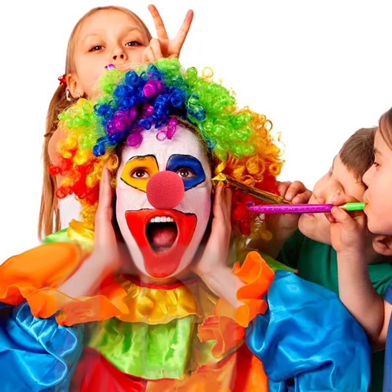 1-200 Pezzi Nasi Rossi da Clown in Spugna Schiumosa Accessori Magici da Circo Per Natale Halloween Festa in Costume Comico Decorazione per Adulti