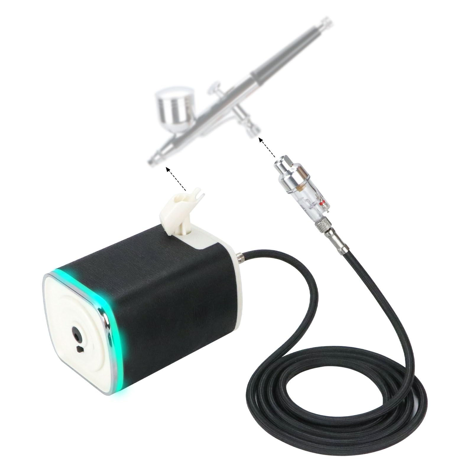 

Anesty Air Compressor for Thread Diameter 3 Level Air Air Filter Airbrush Holder Lightweight AQuieto-Com Airbrush, G1/8, Pressure, Included, Included,