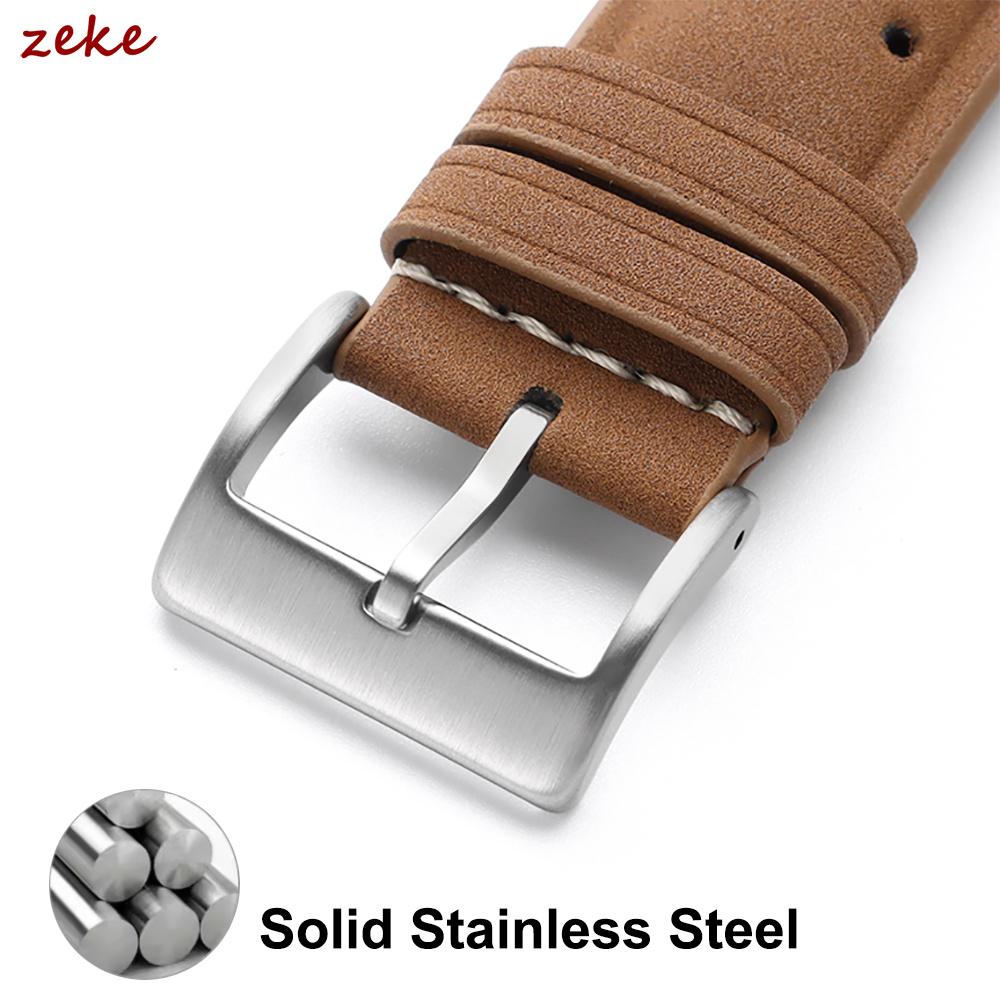 Breathable Porous Matte Leather Watch Band Quick Release 18mm 20mm 22mm Vintage Racing Leather Watch Straps for Seiko Wristband