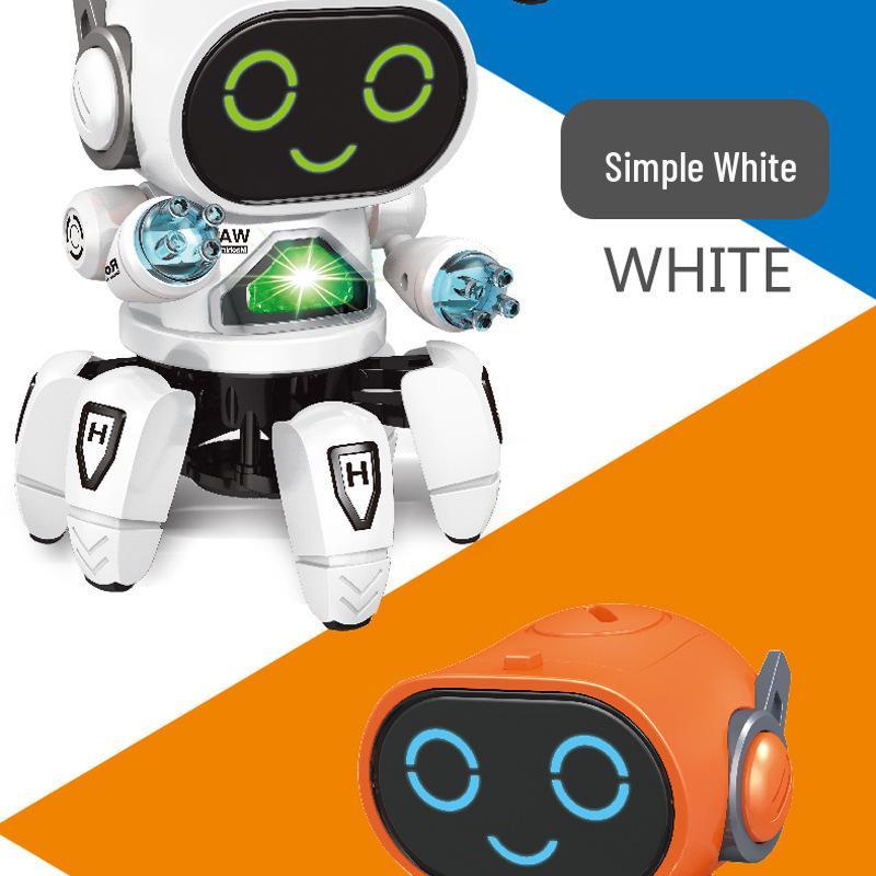 Electric Luminous Six-Claw Singing and Dancing Robot Fish Toy for Kids