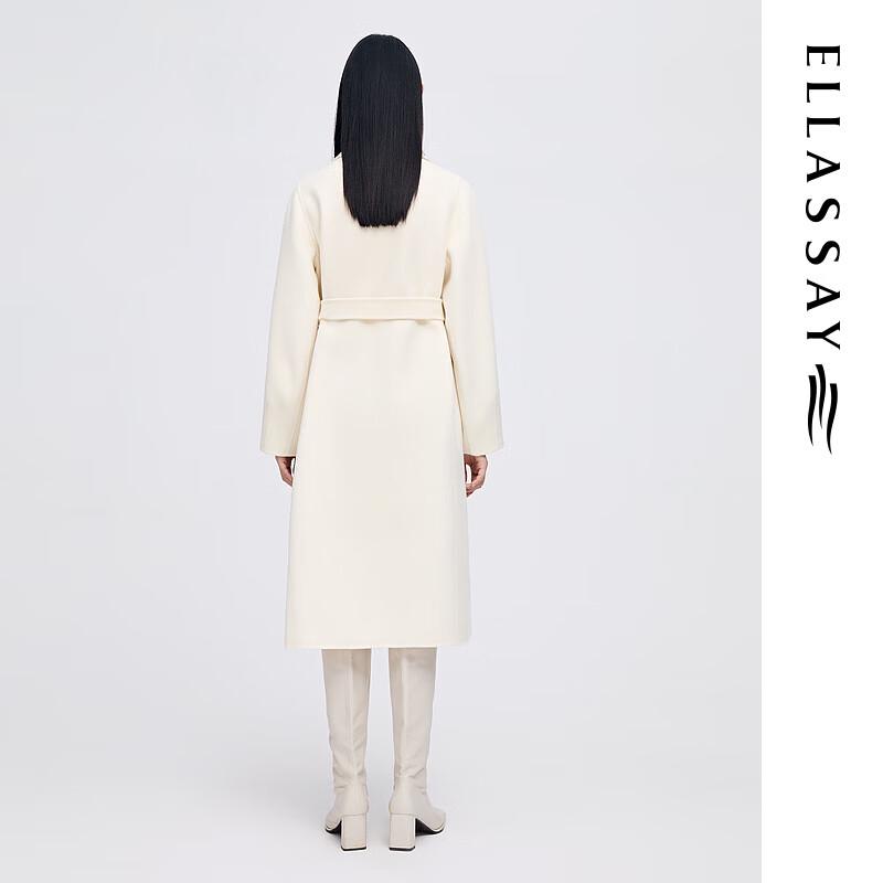 ELLASSAY Women's Elegant Double-faced Wool Coat