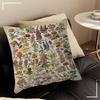 Vintage Classic Wall Art Plants Mushroom Medicine Pillow Cover For Bedroom Room And Living Room Sofa Decorative Cushion Cover