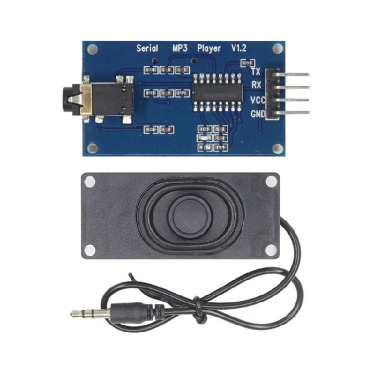 Industrial YX5300 UART TTL Control MP3 Music Player Module 9600bps Voice Announcement Module for Commercial