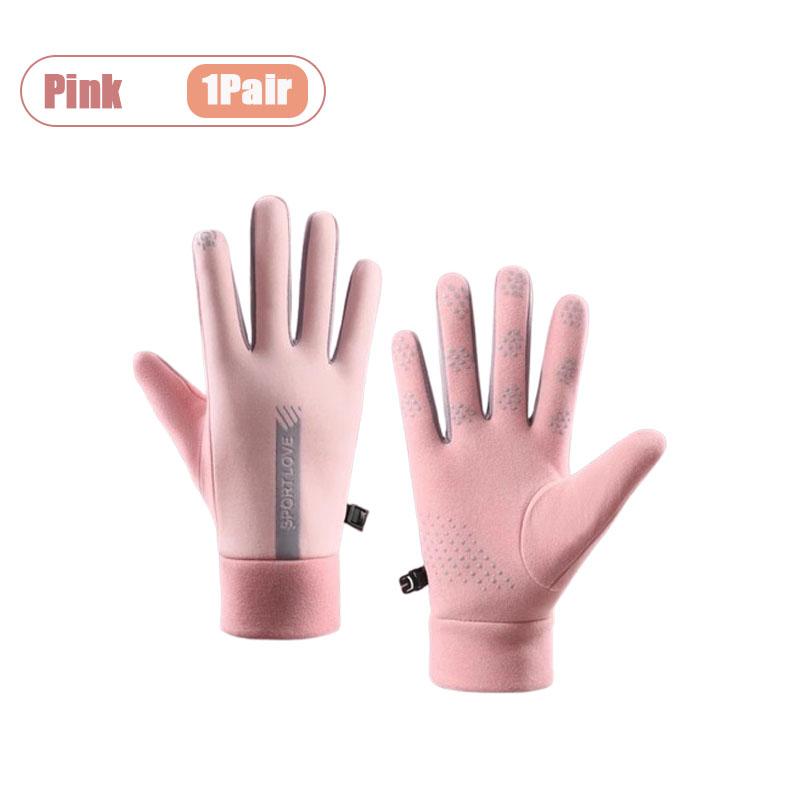 Женские ветрозащитные перчатки Теплые сенсорные уличные велосипедные перчатки Толстые флисовые подкладки Противоскользящие варежки Идеальный праздничный подарок