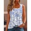 BITCED Women's Fashion Casual Sleeveless Square Collar Blouses & Shirts