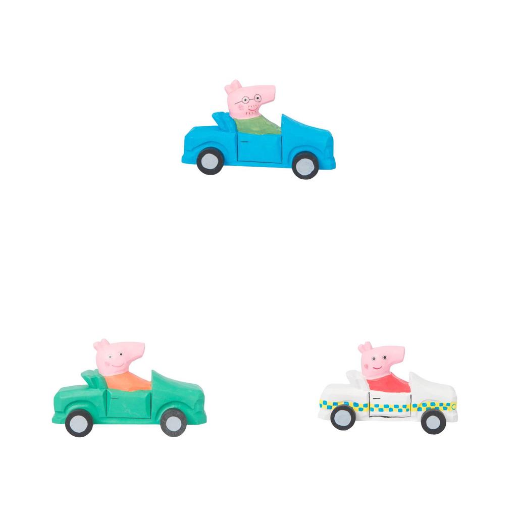 Peppa Pig Wooden Handcrafted Diy Car Toy For Kids And Home Decor With Modern Art Style