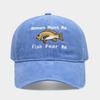 Le donne mi vogliono i pesci mi temono Cappellino da baseball ricamato Unisex Cotone lavato Cappello da sole estivo primaverile da pesca