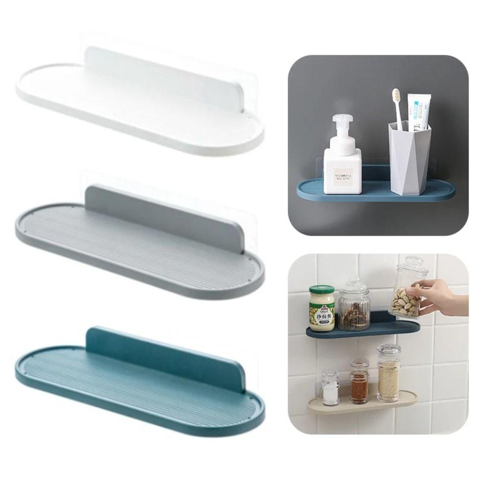 

Free Punch Bathroom Shelf 29x10cm Shampoo Shower Shelf Kitchen Wall Shelf Hotel белый