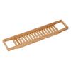 Bamboo Bathtub Tray Simple Durable Bathtub Rack Book Wine Holder for Home Bathroom
