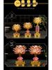 LED Seven-Colored Lotus Buddha Lamp - Rechargeable Guanyin Offering Light