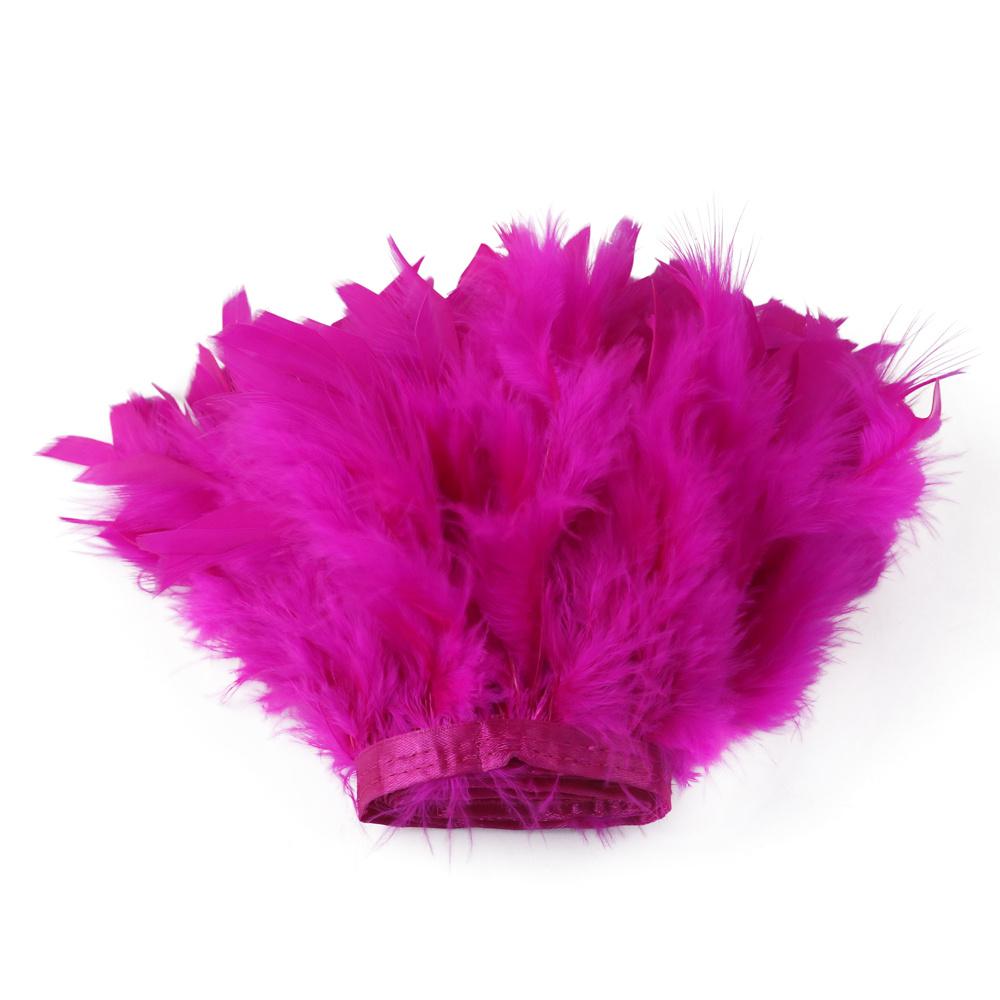 1Yard Natural Turkey Feathers Trim 10-15Cm Fluffy Feather Ribbon For Crafts Accessories Wedding Party Clothing Sewing Decoration