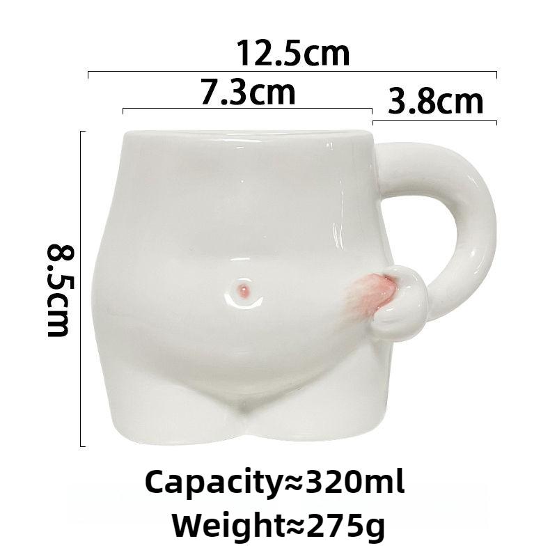 

Ceramic Mug Cute Pinch Belly Mugs Pretty Personalized Luxury Elegant Coffee Cup Funny Creative Aesthetic Tea Cups Drinkware 320ml