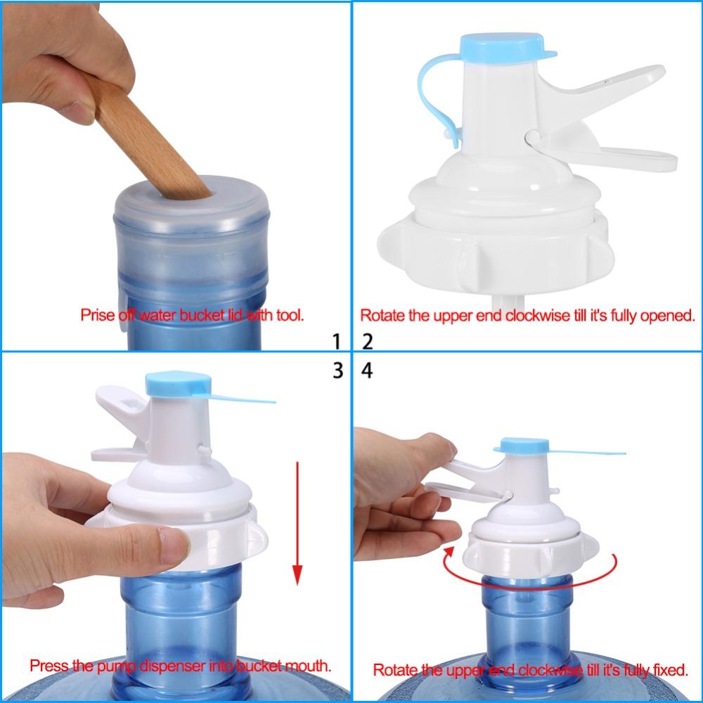 2pcs Manual Operated Water Dispenser Valve Reusable Drinking Water Pump  Water Dispenser