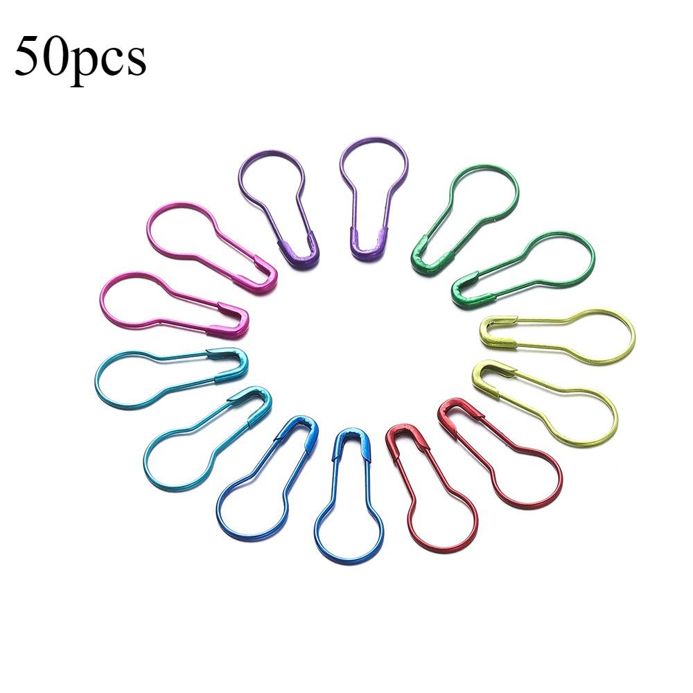 

50pcs Color Paint Gourd Pin Iron U-shaped Buckle Needle Crochet Diy Clothing Tag Accessories Jewelry Sewing Accessories