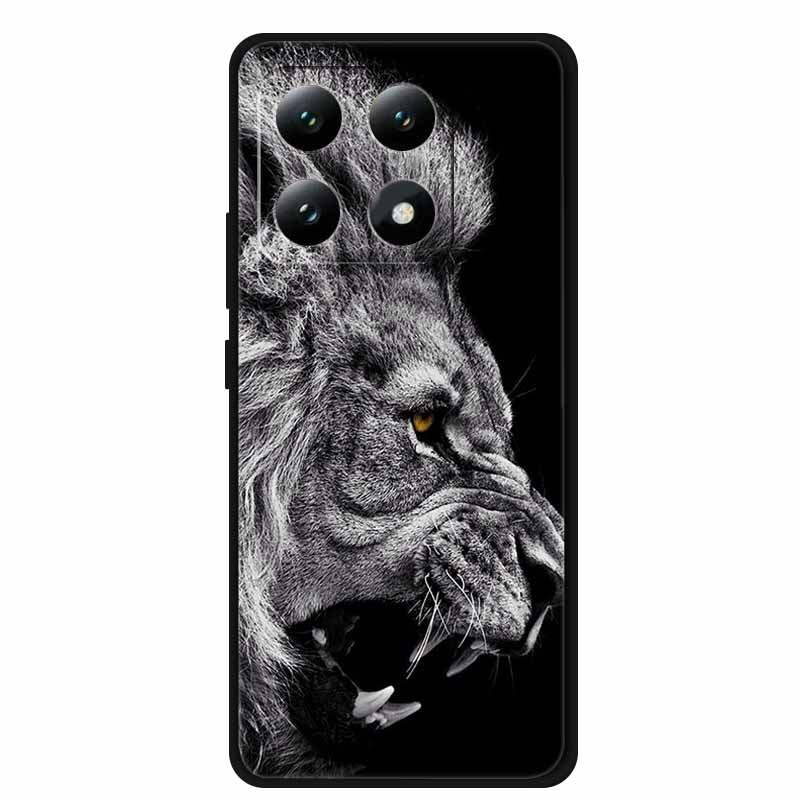 For Xiaomi 15T 5G Case Cool Animals Soft Silicone Phone Case for Xiaomi 15T Pro 5G Cover Ultra-Thin Dustproof Protective Funda