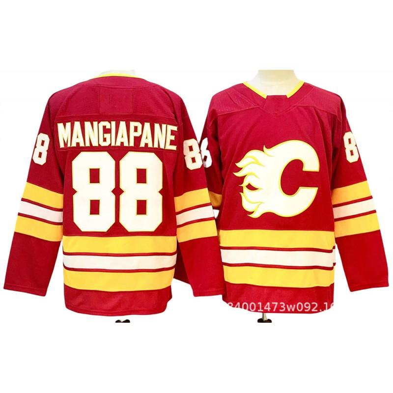 Mens Ice Hockey Jersey With Embroidered Number 25 Backlund Name Custom Fit Training Uniform Adult Players