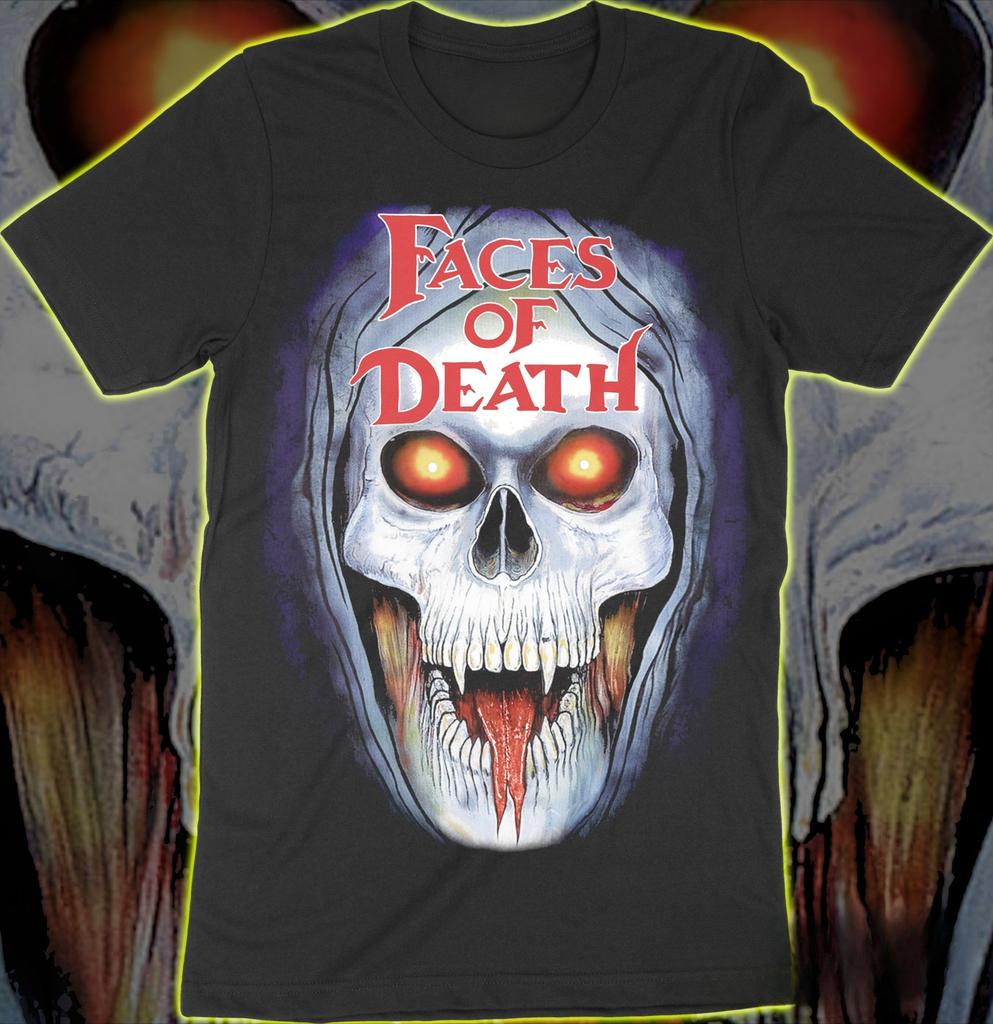 Faces of Death Retro Cult Horror Documentary Graphic T-Shirt Men Women Vintage Skull Casual Str