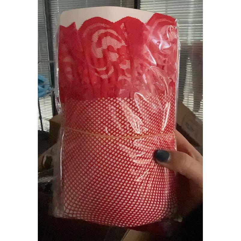 Plus Size Lace Fishnet stockings200Hollow-out Small Mesh Over-the-knee Fishnet Stockings