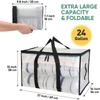 Large Capacity Quilt Storage Bag Transparent Quilt Clothes Sorting Bag Luggage Moving Packaging Bag Special Artifact