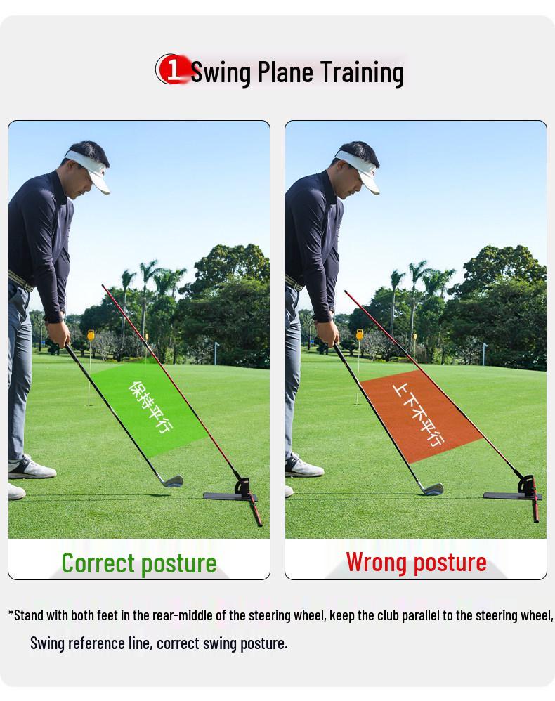 PGM Golf Swing Practice Corrector: Flat Swing Angle & Posture Trainer
