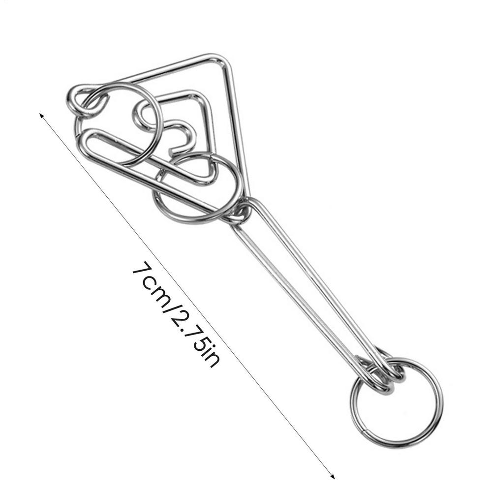 Materials Metal 3D Montessori Puzzle Wire Mind Brain Teaser Puzzles For Children Adults Anti-Stress Reliever Toys Kids Gifts