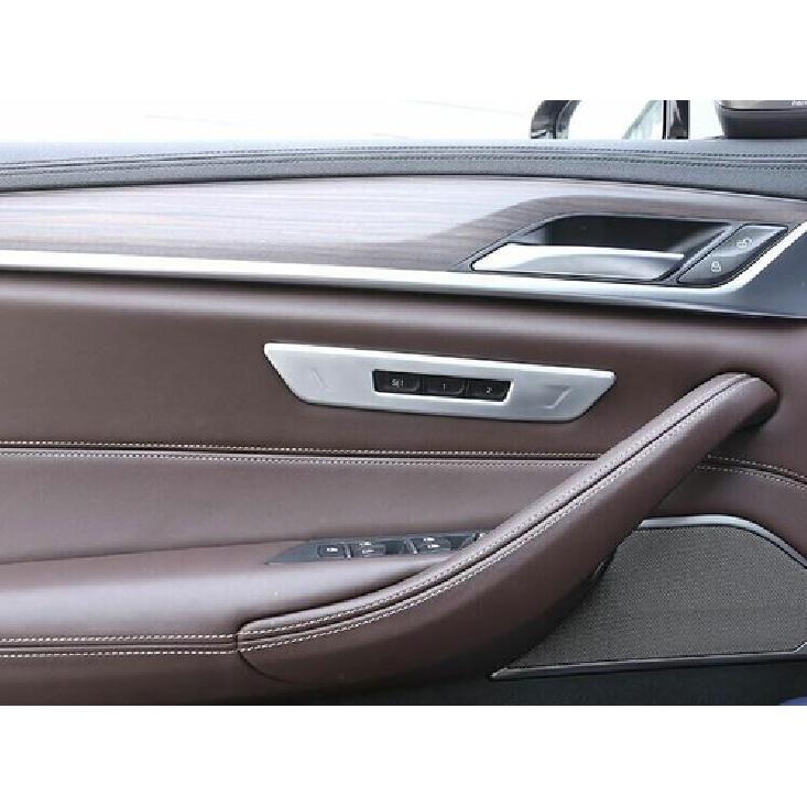 ABS Silver Seat Memory Button Switch Cover Trim For BMW 5 Series G30 2018-