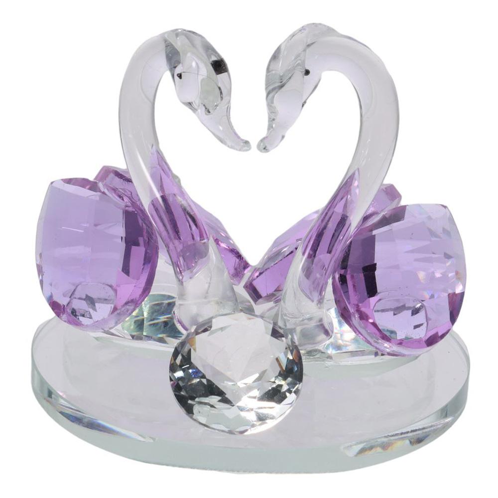 Swan Crystal Swan Ornament Crystal Beautiful Glass Ornaments Home Decoration and Accessories  Home