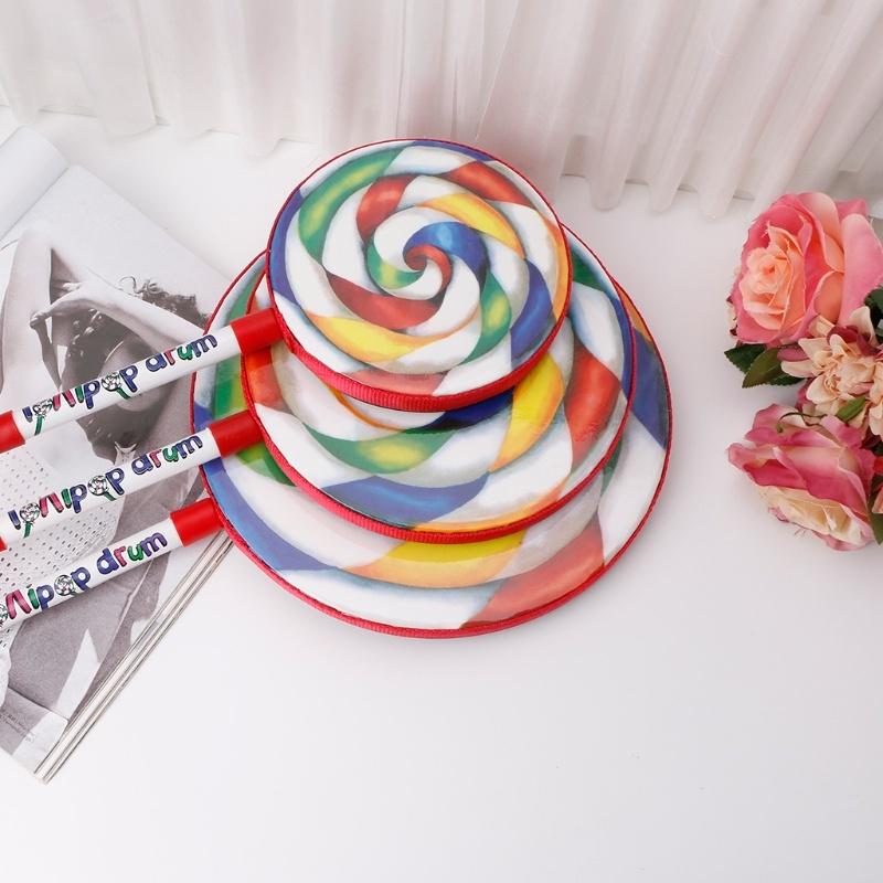 Lollipop Drum Baby Kids Palička hudební rytmické nástroje pro rané vzdělávání hračka