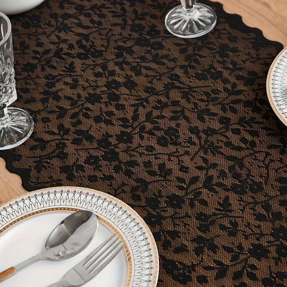 Nordic French Lace Table Runner Rectangular Tablecloth Elegant Wedding Dining Tables Cover Party