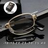 Men'S Business Portable Myopia Eyeglasses Photochromic Folding Near Sight Glasses With Box Minus Diopter Photochromic Glasses