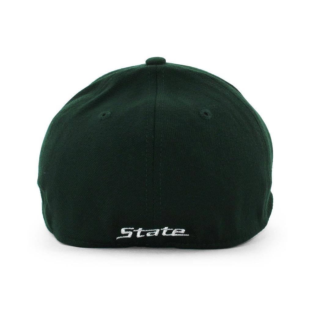 New Era Cap 39THIRTY Michigan State Spartans NCAA Team Classic Flex Fit Cap MICHIGAN STATE SPARTANS Hat College University COLLEGE Green 3930 Sz ML