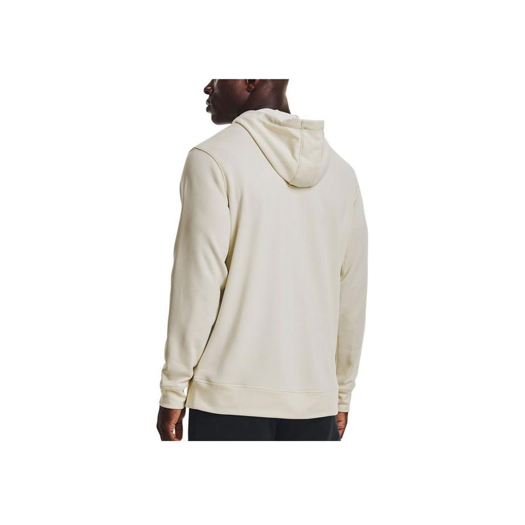 Under Armour Solid Logo Print Sports Casual Pullover Hoodie Men Hoodies Off-White 1366259-279
