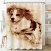 Creative Waterproof Pet Print Shower Curtain Decor Bathroom Accessories for Home Decoration Size Customized Please Specify In Or