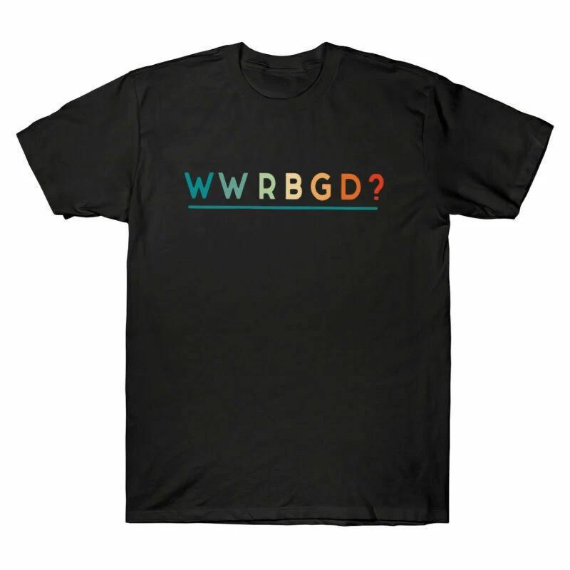 WWRBGD What Would Ginsburg Do Black Cotton T-Shirt Men XL