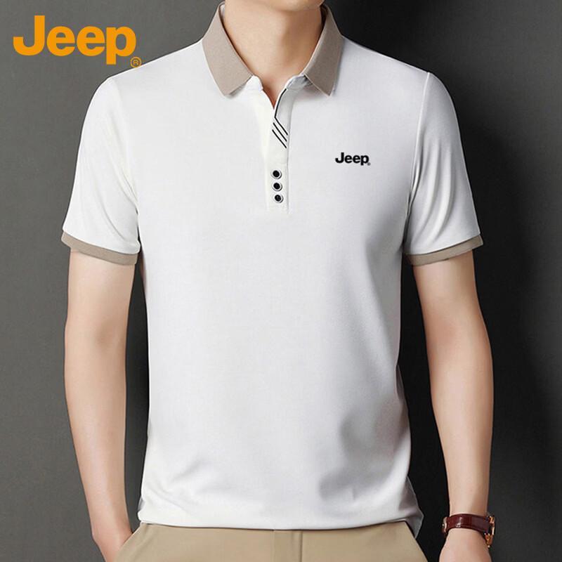 Jeep Men's Ice Silk Business Polo T-shirt