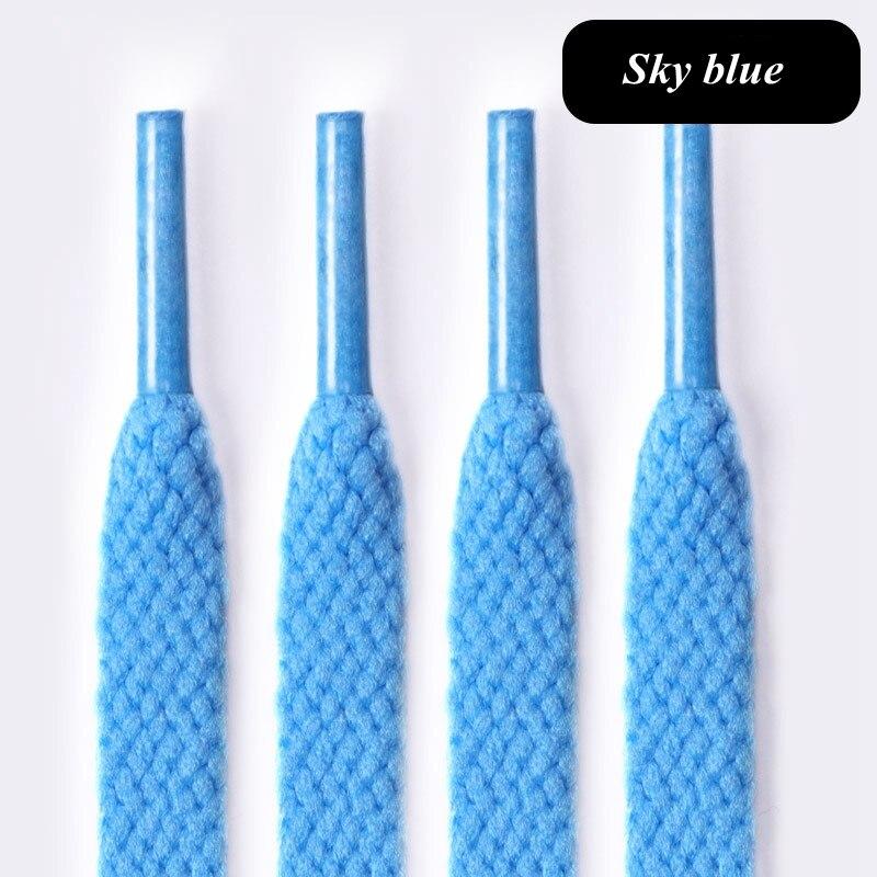 1Pair 36colors Flats Shoelaces Classic Shoe Laces Off Sneaker White Sports Men Women Children Shoelace Casual Shoe Strings