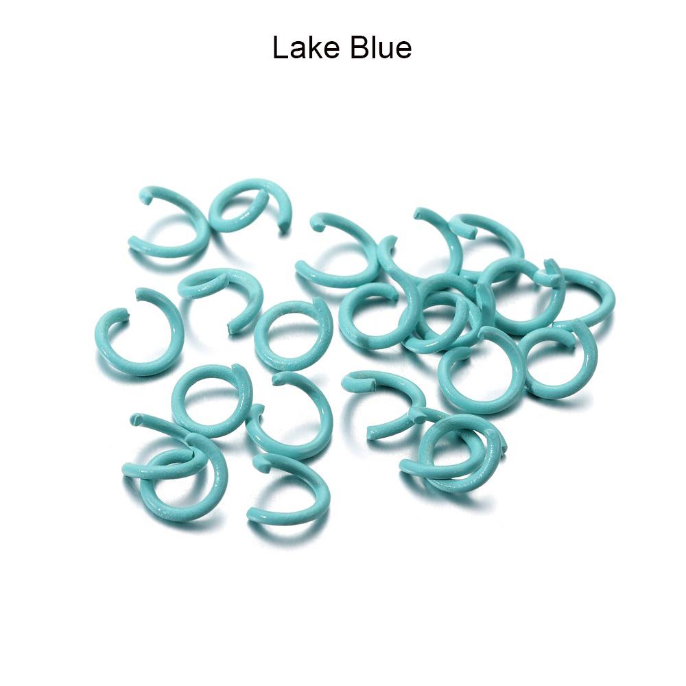 100Pcs/Lot 1.2x8mm Colorful Metal Open Jump Rings Split Jump Ring Connector for DIY Jewelry Making Findings Accessories Supplies
